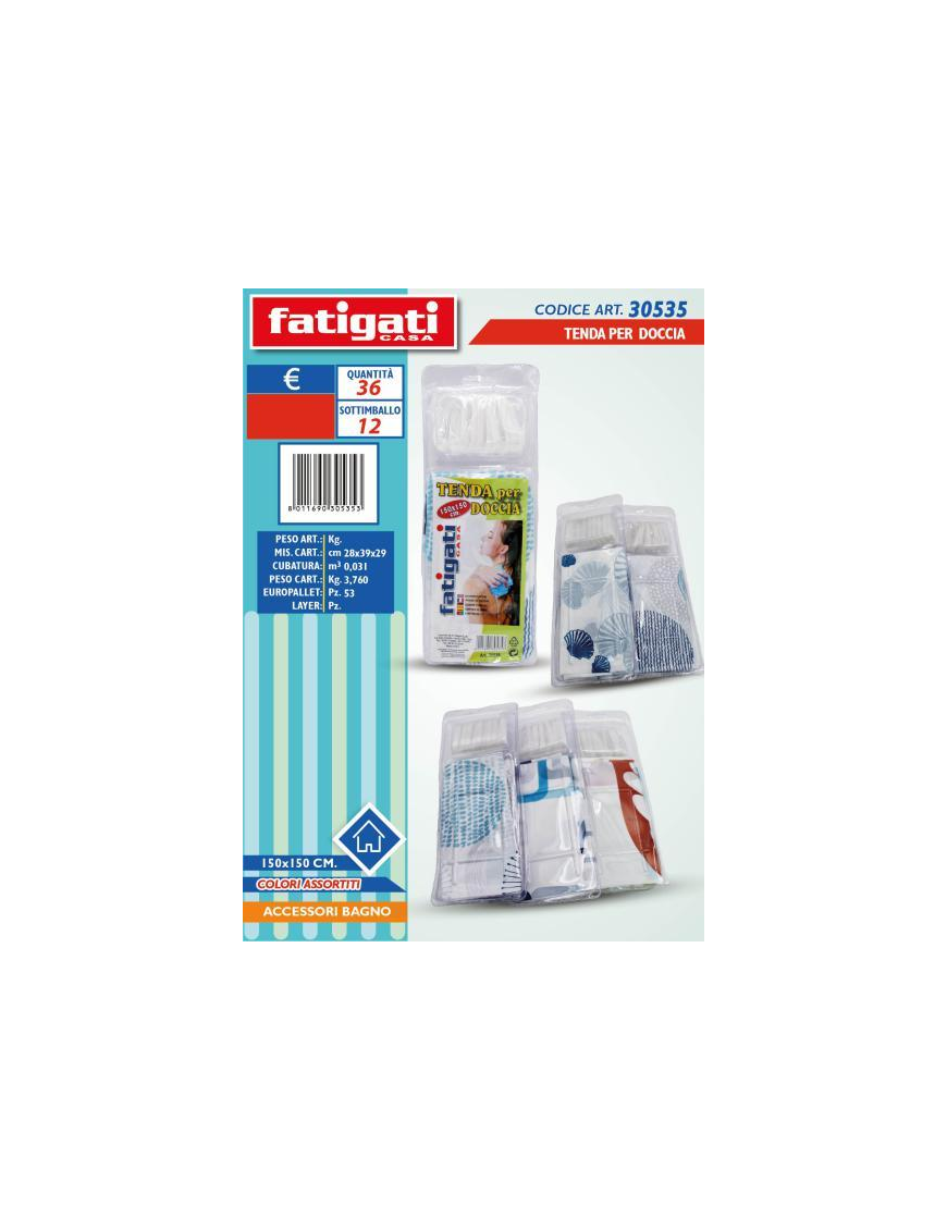 SHOWER CURTAIN 150x150cm 30535