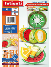 SOTTOPIATTI DISEGNO FRUTTA 24cm