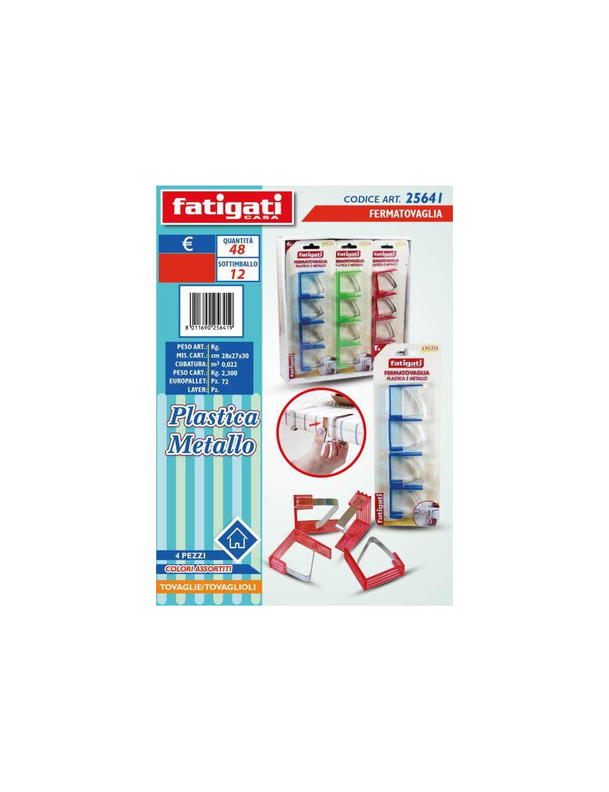 TABLECLOTH CLIP 4pcs 25641
