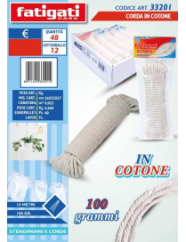 CORDA STENDIBIANCHERIA COTONE 15mt