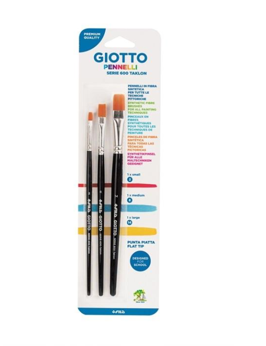 GIOTTO 3 BRUSHES N.2-8-14