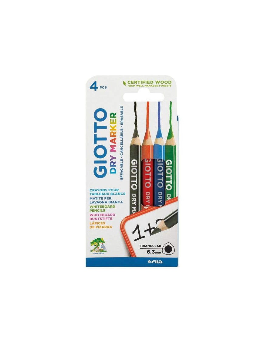 GIOTTO ERASABLE PENCIL 4 pieces