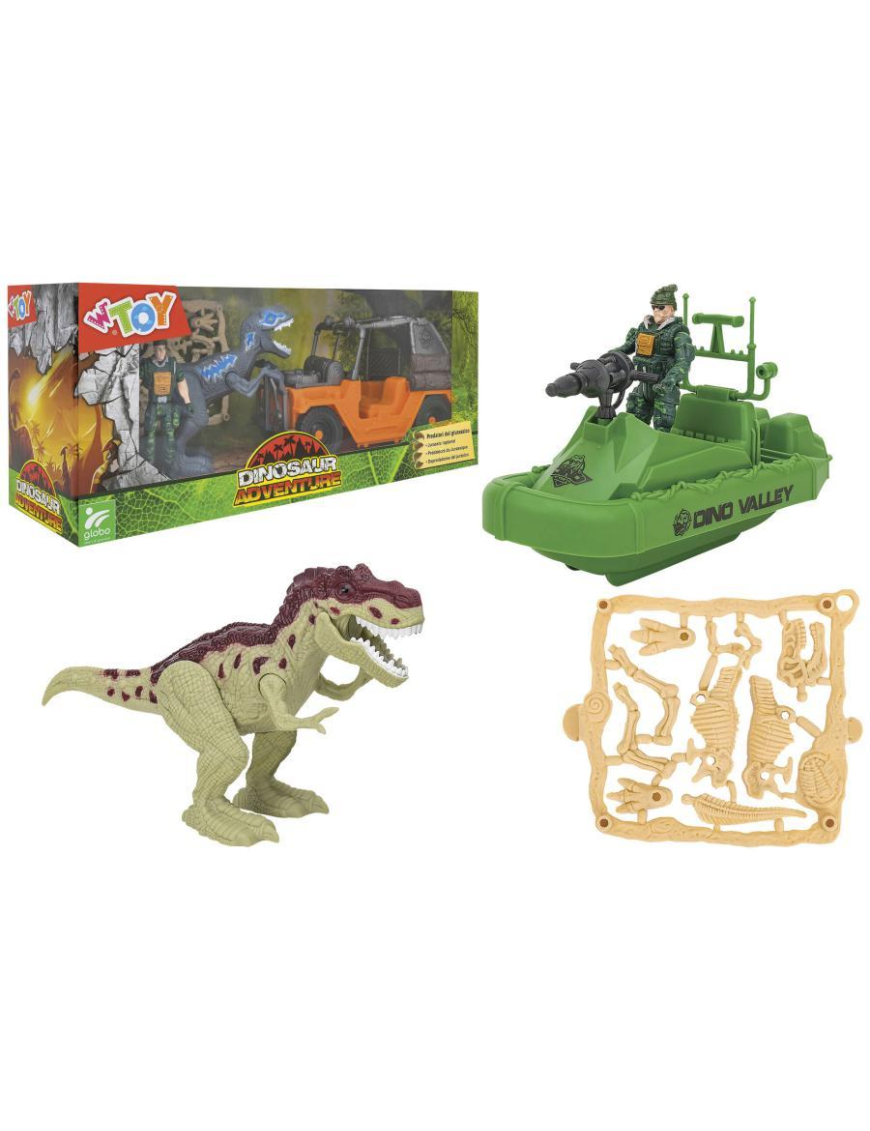 PLAYSET DINOSAURI CON PERSONAGGIO