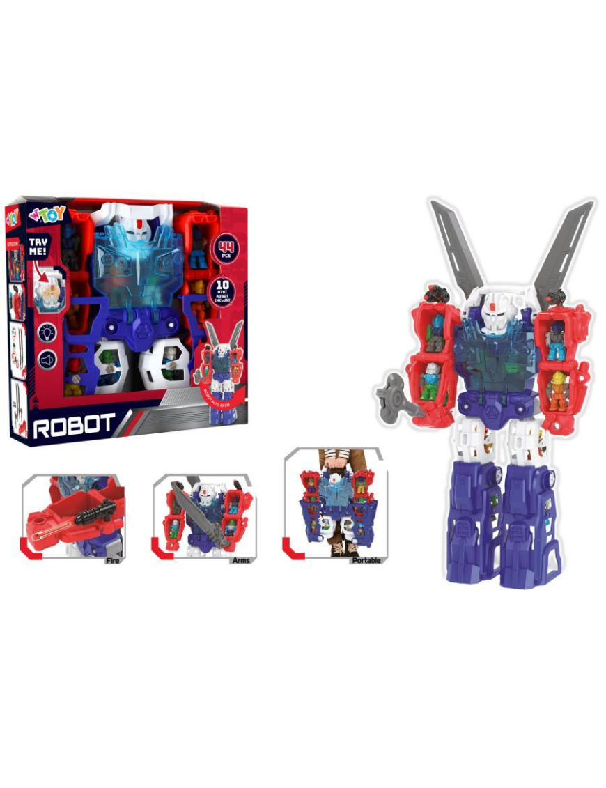 W TOY ROBOT CON LUCI E SUONI