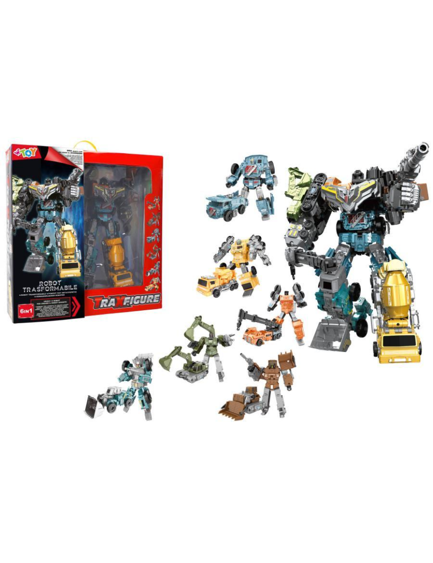 W TOY ROBOT TRAXFIGURE 6in1