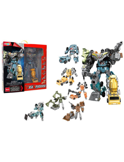 W TOY ROBOT TRAXFIGURE 6in1