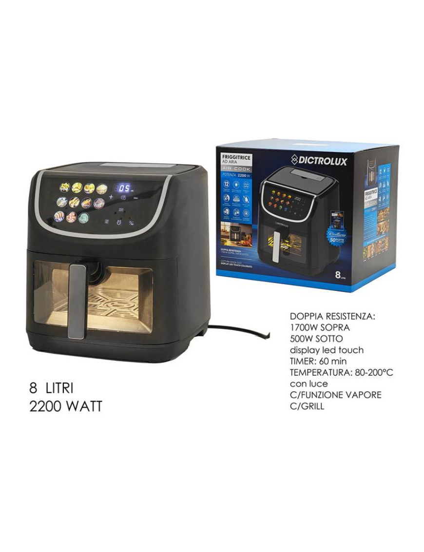 LINEA DICTROLUX FRIGGITRICE ARIA 2200W 8lt