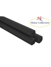 BLACK EMBOSSED TABLECLOTH ROLL 7x1.18 METERS