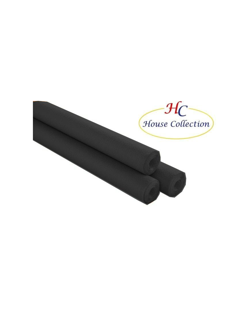 BLACK EMBOSSED TABLECLOTH ROLL 7x1.18 METERS