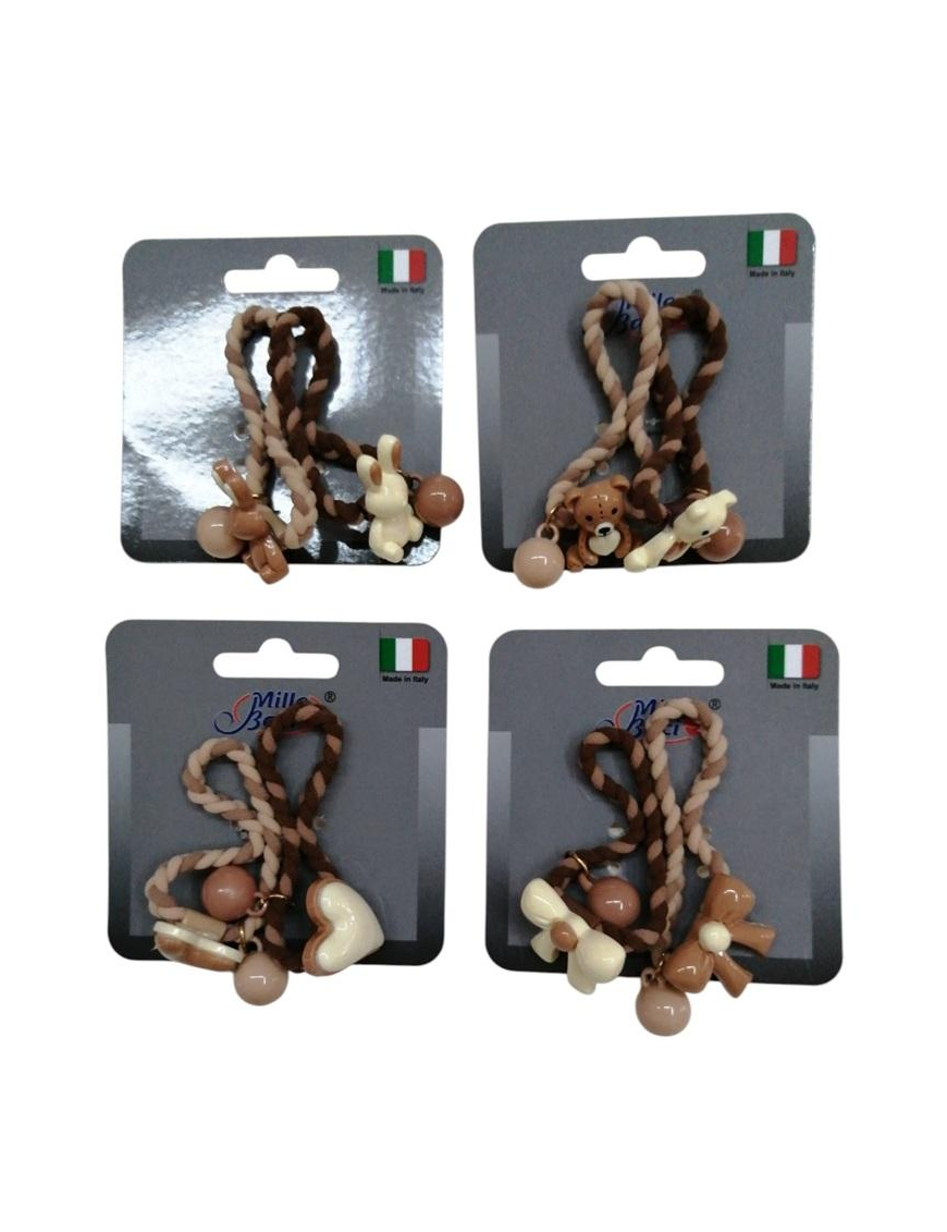 FERMACODA CON CIONDOLO 2pezzi
