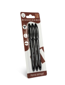 MONOCROMO PENNE SEMI GEL 3pezzi  NERE