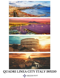 QUADRO CITY ITALIA 38x110cm ASSORTITO