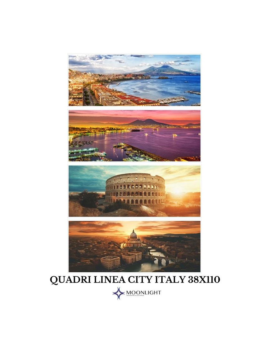 QUADRO CITY ITALIA 38x110cm ASSORTITO