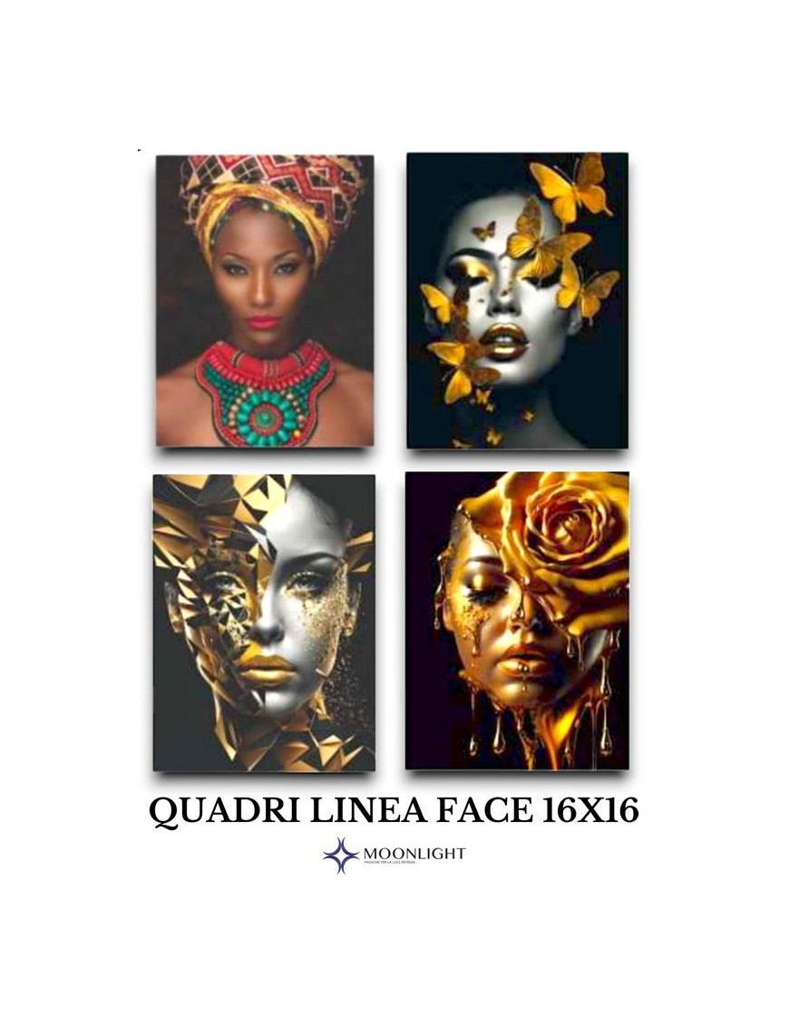 QUADRO FACE 16x16cm ASSORTITO