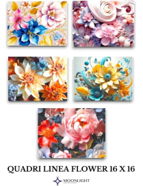 QUADRO FLOWER 16x16cm ASSORTITO
