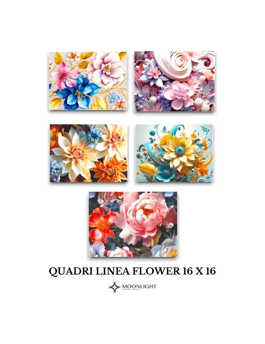 QUADRO FLOWER 16x16cm ASSORTITO