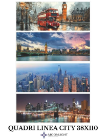 QUADRO CITY 38x110cm ASSORTITO