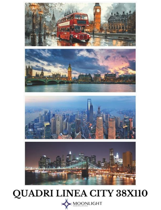 QUADRO CITY 38x110cm ASSORTITO