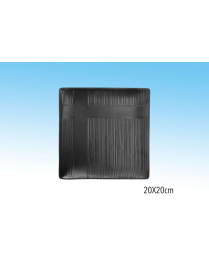 BLACK LINE ORGANIC SQUARE PLATE 20cm
