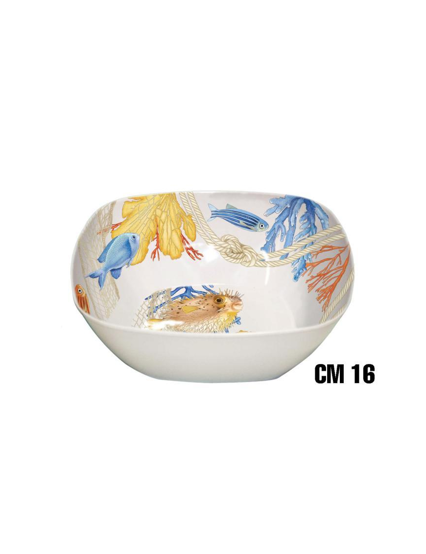 KNOT LINE SQUARE BASKET 16cm