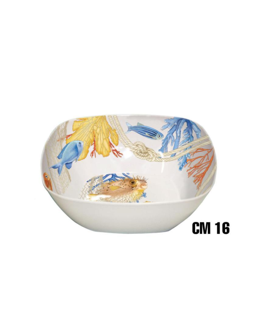 KNOT LINE SQUARE BASKET 16cm