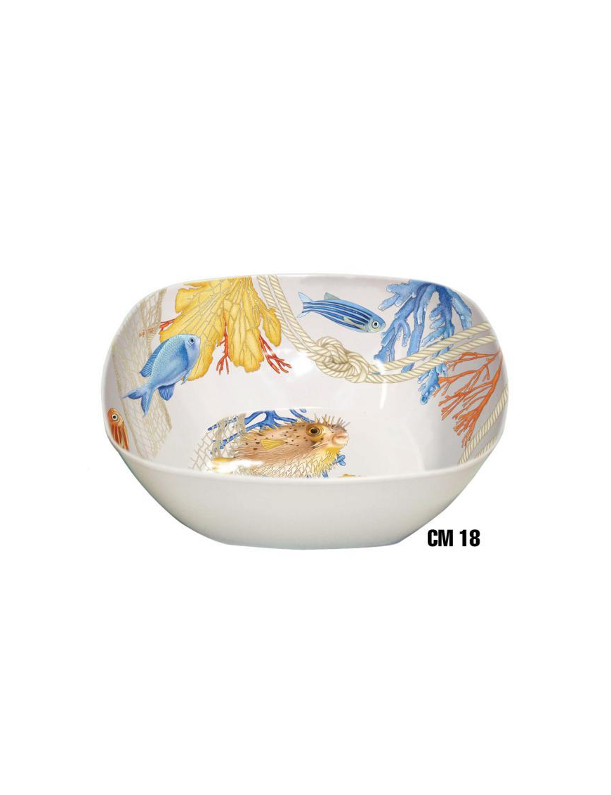 KNOT LINE SQUARE BASKET 18cm