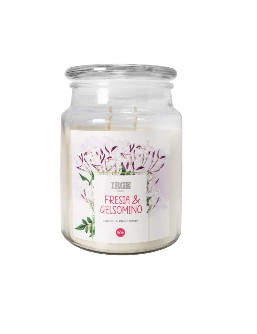 CANDELA IN GIARA 510gr FRESIA E GELSOMINO