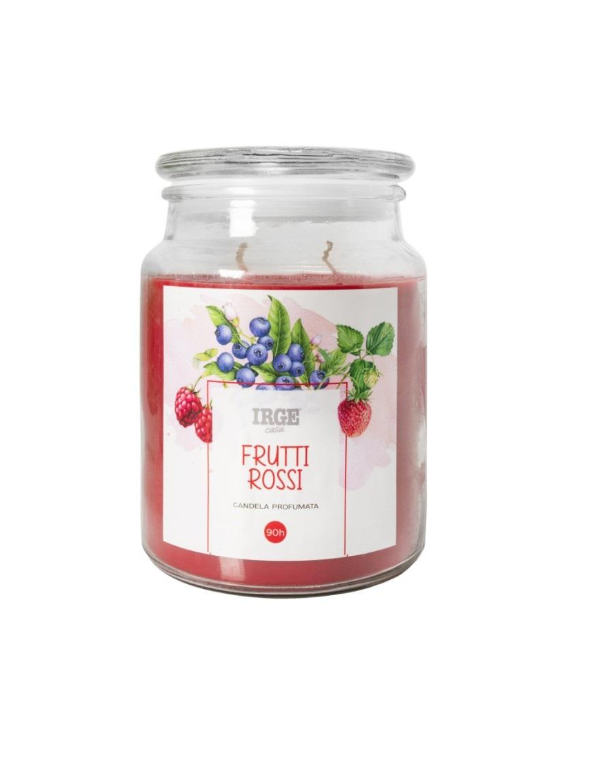 CANDELA IN GIARA 510gr FRUTTI ROSSI