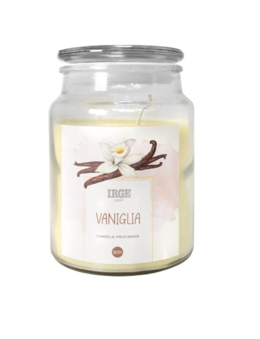 CANDELA IN GIARA 510gr VANIGLIA