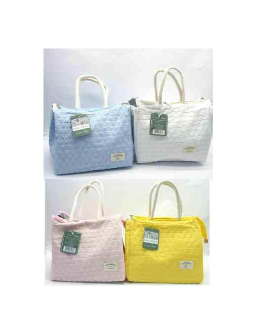 BORSA CON MANICI TESSUTO