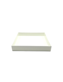 VASSOIO PLASTICA AVORIO 25x25x4cm