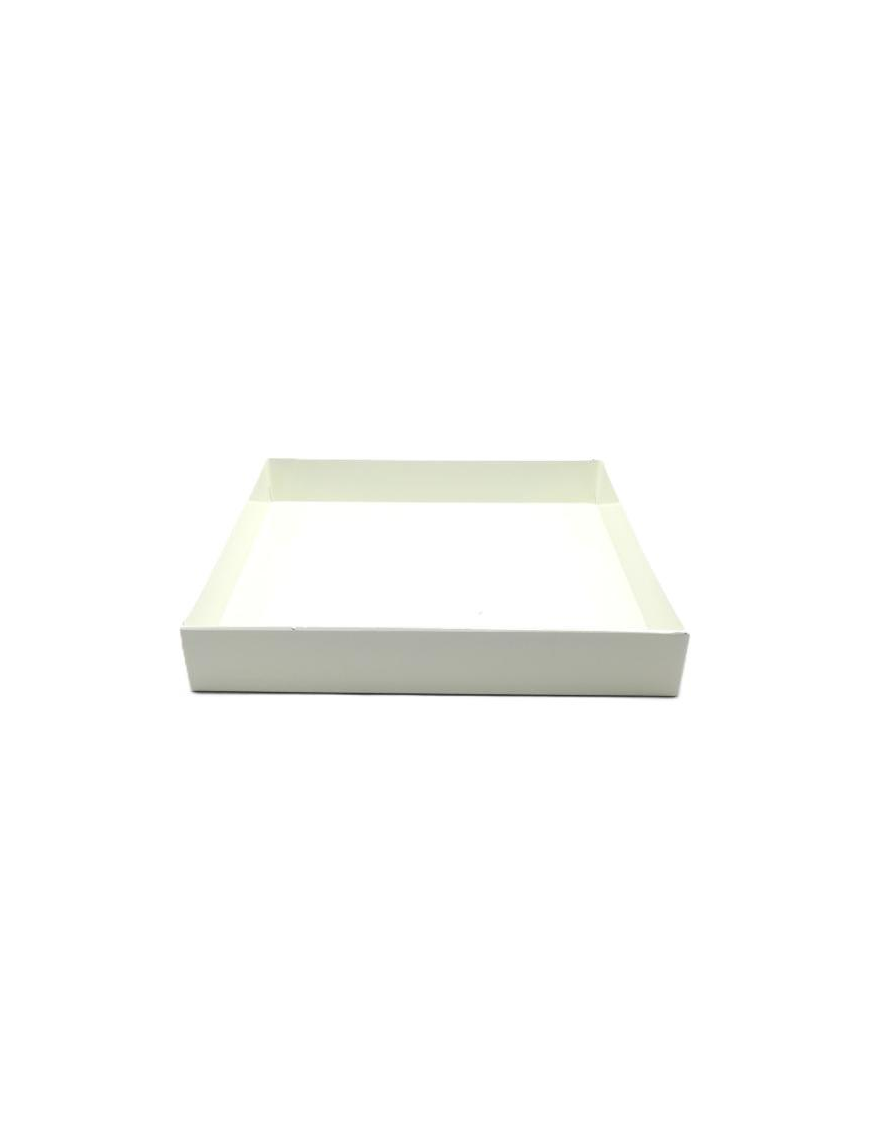 VASSOIO PLASTICA AVORIO 25x25x4cm
