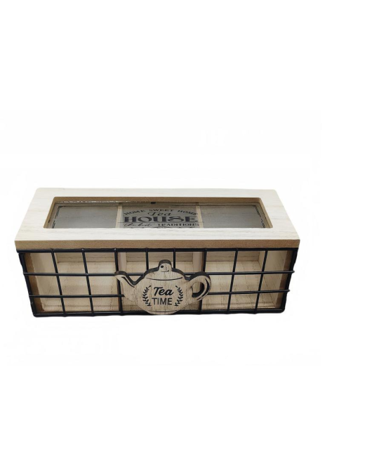 SCATOLA PORTA THE/TISANE  8x10x24cm
