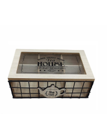 SCATOLA PORTA THE/TISANE  7x17x24cm