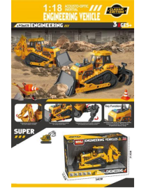 ENGINEERING VEHICLE FRICTION BULLDOZER WITH LIGHT