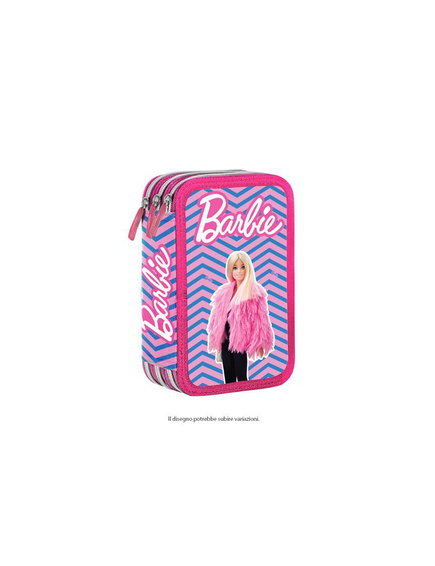 BARBIE ASTUCCIO 3ZIP GIOTTO 674266