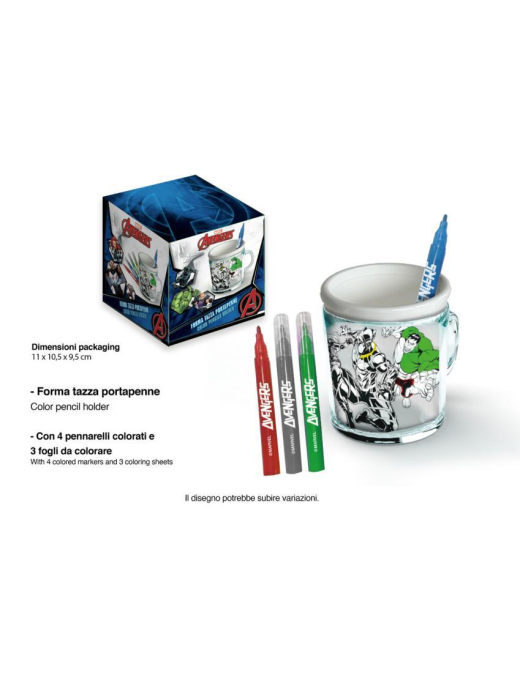 AVENGERS COLORING PEN CUP