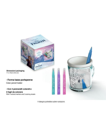 FROZEN TAZZA PORTAPENNE DA COLORARE