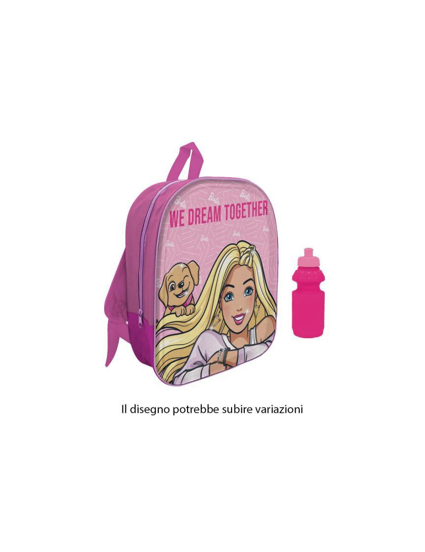 BARBIE 3D LED BACKPACK WITH BOTTLE