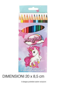 UNICORNO COLORI A MATITA 12pezzi