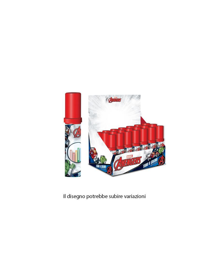 AVENGERS MARKERS IN TUBE 6 pieces
