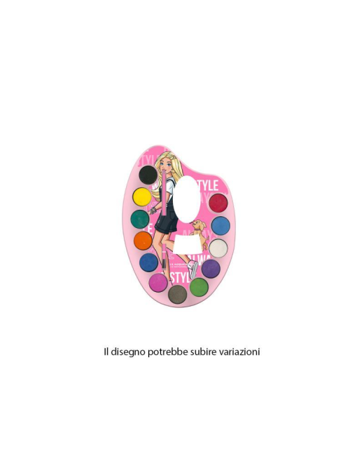 BARBIE WATERCOLORS 12 pieces