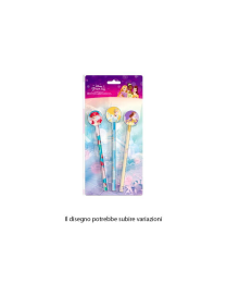 PRINCESS PENCILS WITH ERASER 3 pieces