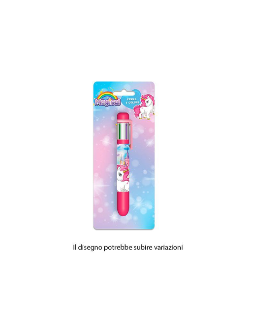 UNICORNO PENNA 6 COLORI