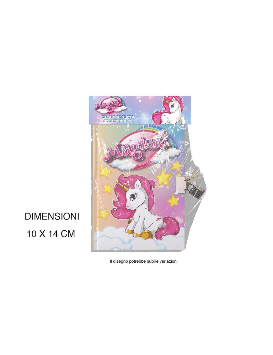 UNICORN SECRET DIARY 14.8x10cm