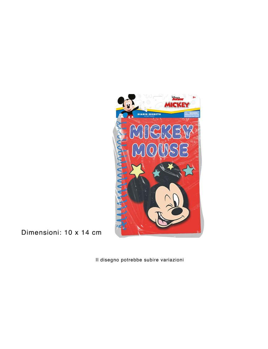MICKEY SECRET SPIRAL DIARY 14x10