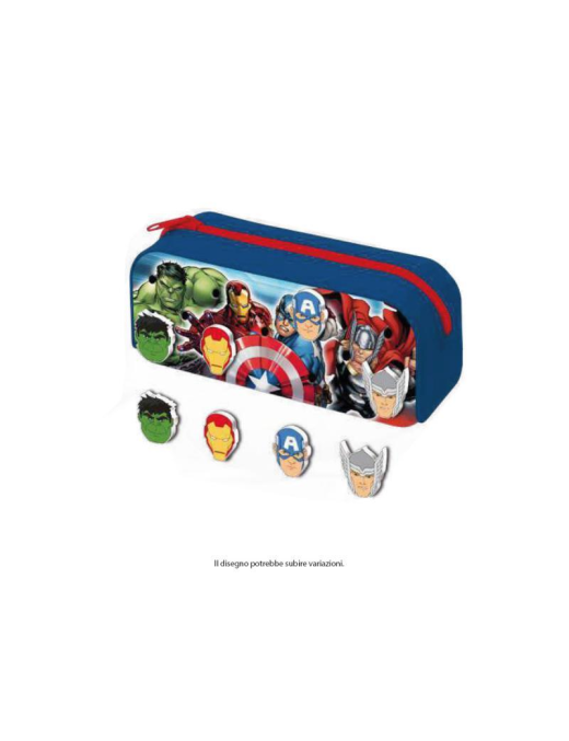 AVENGERS ASTUCCIO SILICONE CON PATCH