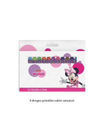 MINNIE COLORI A CERA 12 PEZZI
