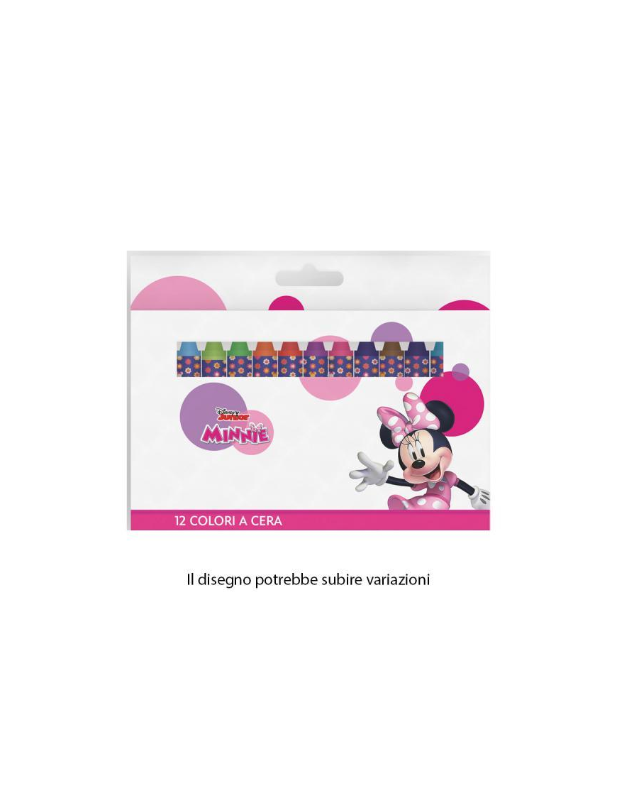 MINNIE COLORI A CERA 12 PEZZI