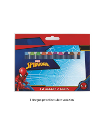 SPIDERMAN WAX COLORS 12 PIECES